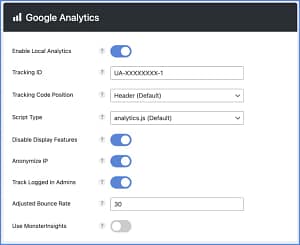 Host Google Analytics locally